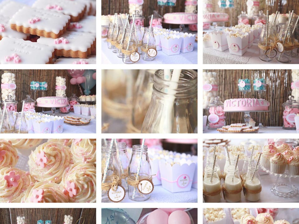 Candy table preparada para una comunión